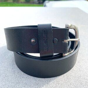 Carhartt Black Bridle Leather Classic Work Buckle Belt